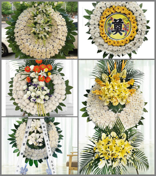 广东梅州市大埔县大痳镇下村村花圈速递